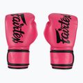 Boxerské rukavice Fairtex Microfiber pink/black barefoot 2