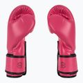 Boxerské rukavice Fairtex Microfiber pink/black barefoot 4