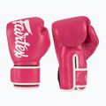 Boxerské rukavice Fairtex Microfiber pink/white
