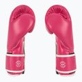 Boxerské rukavice Fairtex Microfiber pink/white 4