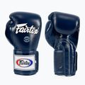 Boxerské rukavice Fairtex Super Sparring - Locked Thumb blue