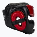 Boxerská prilba Fairtex Diagonal Vision Sparring - Full Head Coverage black/rd 2