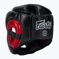 Boxerská prilba Fairtex Diagonal Vision Sparring - Full Head Coverage black/rd 3