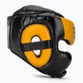 Boxerská prilba Fairtex Diagonal Vision Sparring - Full Head Coverage black/yellow 2