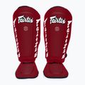 Odnímateľné chrániče holení Fairtex In-Step A.K.A. tibia protectors. "Twister" červená