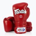 Boxerské rukavice Fairtex Stylish Angular Sparring - Locked Thumb red 4