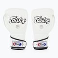 Boxerské rukavice Fairtex Stylish Angular Sparring - Locked Thumb white