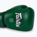 Boxerské rukavice Fairtex Real Leather Boxing green 5