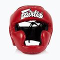 Chránič hlavy Fairtex pre detskú boxerskú prilbu červený 2