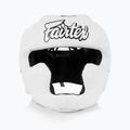 Chránič hlavy Fairtex pre detskú boxerskú prilbu biely 2
