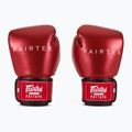 Boxerské rukavice Fairtex Metallic red 2