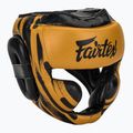 Boxerská prilba Fairtex Microfiber Headguard gold