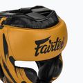 Boxerská prilba Fairtex Microfiber Headguard gold 4