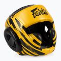 Boxerská prilba Fairtex Microfiber Headguard gold 2