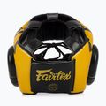 Boxerská prilba Fairtex Microfiber Headguard gold 5