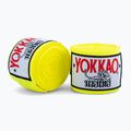 Boxerské bandáže YOKKAO Premium Handwraps 400 cm neónovo žlté