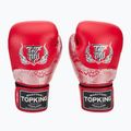 Boxerské rukavice Top King Muay Thai Power Snake red/silver 2