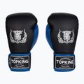 Boxerské rukavice Top King Reborn Boxing Semi Leather black/blue
