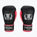 Boxerské rukavice Top King Reborn Boxing Semi Leather black/pink
