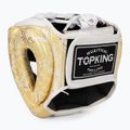 Boxerská prilba Top King Super Star biela/zlatá 3