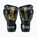 Boxerské rukavice Fairtex Glory Kickboxing Competition Training Boxerské black/silver