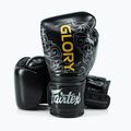 Boxerské rukavice Fairtex Glory Kickboxing Competition Training Boxerské black/silver 4