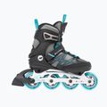 Dámske kolieskové korčule K2 Alexis 80 Alu grey/cyan 2