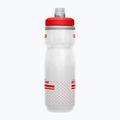 Cyklistická fľaša CamelBak Podium Chill 620 ml ohnivo červená/biela 2