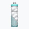 Cyklistická fľaša CamelBak Podium Chill 620 ml sivý/teal pruhovaný