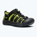 Detské sandále KEEN Newport H2 black/lime green