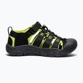 Detské sandále KEEN Newport H2 black/lime green 3
