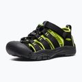 Detské sandále KEEN Newport H2 black/lime green 4
