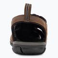 KEEN Clearwater Cnx Leather dark earth/black pánske sandále 6