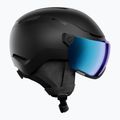 Lyžiarska prilba Atomic Revent Visor Stereo black/blue stereo
