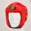 Boxerská prilba LEONE 1947 Headgear Dna červená CS444 15