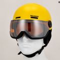 Detská lyžiarska prilba Salomon Orka Visor vibrant yellow 12