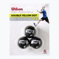 Loptičky na squash Wilson Staff Ball Double Yellow Dot 3 ks čierne. 2