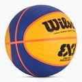 Basketbalová lopta Wilson Fiba 3x3 Replica RBR modrá/žltá veľkosť 6 2