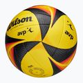 Lopta na plážový volejbal Wilson OPTX AVP VB OFFICIAL GB yellow veľkosť 5 6