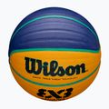 Basketbalová lopta detská Wilson Fiba 3x3 Junior modrá/žltá veľkosť 5 4