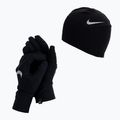 Dámska súprava čiapka + rukavice Nike Essential Running čierna N1000595-082