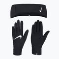Dámska súprava páska na ruku a rukavice Nike Essential Running black/black/silver