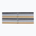 Nike Swoosh Sport Metalické čelenky 6 ks sivo-zlaté N1002008-097 2