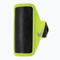 Bežecký úchyt na telefón Nike Lean Arm Band Plus volt/čierna/strieborná 4