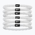 Gumičky do vlasov Nike Flex 6 ks biela/čierna/biela