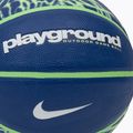 Basketbalová lopta Nike Everyday Playground 8P Graphic Deflated deep royal blue/vapor green/white veľ.  4 3