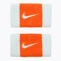 Potítka Nike Swoosh Doublewide Wristbands 2 szt. glacier blue/safety orange/glacier blue