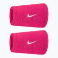 Potítka Nike Swoosh Classic Doublewide Wristbands 2 ks vivid pink/white
