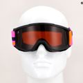 Detské lyžiarske okuliare Alpina Piney black/pink matt/orange 5