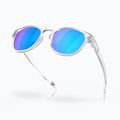 Slnečné okuliare Oakley Latch matné číre/prizmové zafírové polarizačné 4